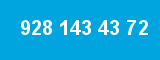 928 143 43 72 928 143 43 72